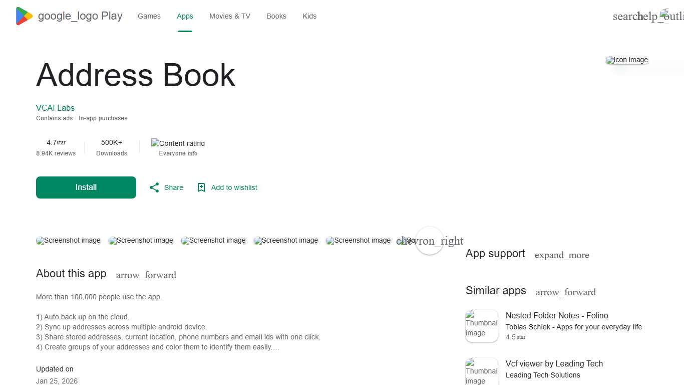 Address Book - Apps on Google Play